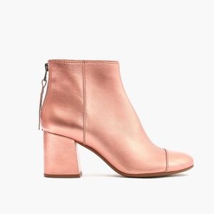 Madewell Pink Metallic Boots